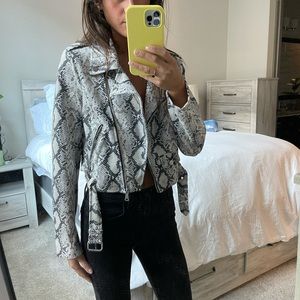 Snakeskin Printed Jacket